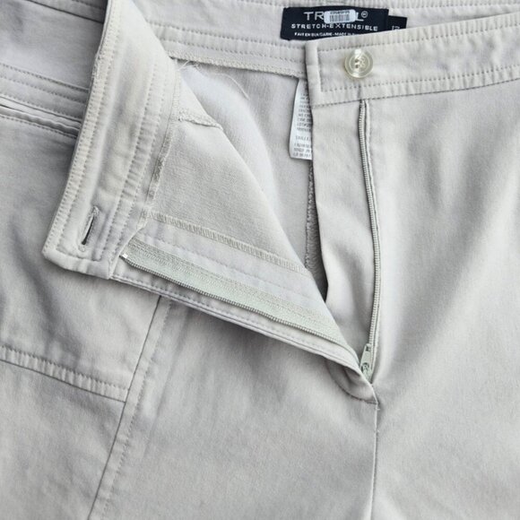 Tribal Stretch Extensible Women's Casual Off White Pants - 12 - Picture 6 of 7